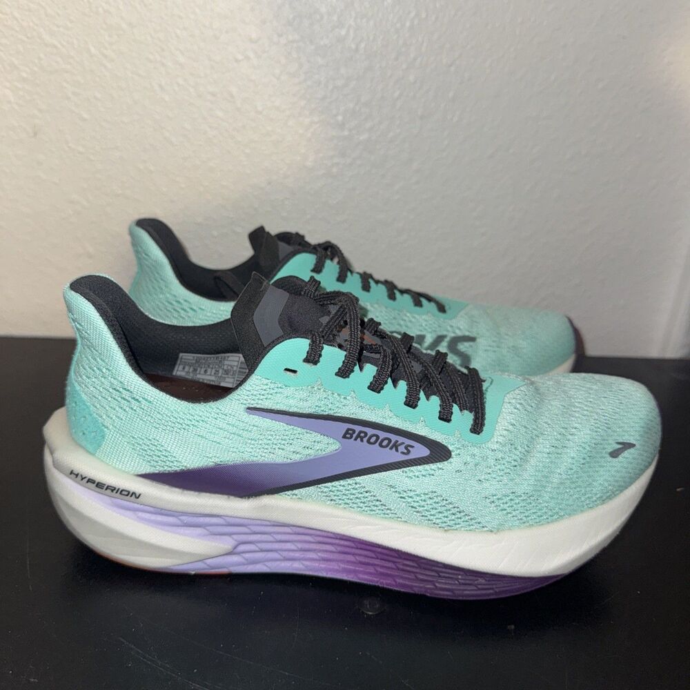 Brooks Hyperion 2 Blue Athletic Comfort Running Shoes Sneakers Women's Size 8 B